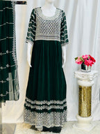 Georgette long kurti - Kurti Connection USA
