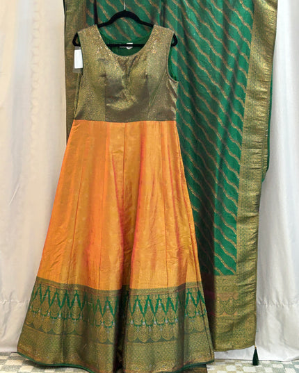 Silk long kurti - Kurti Connection USA