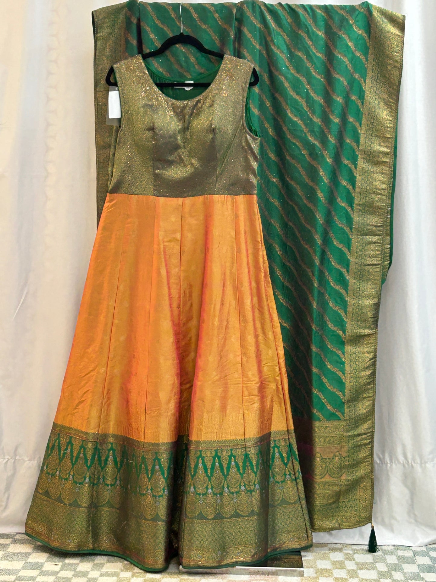 Silk long kurti