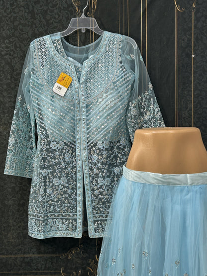 Lehenga set with long blouse