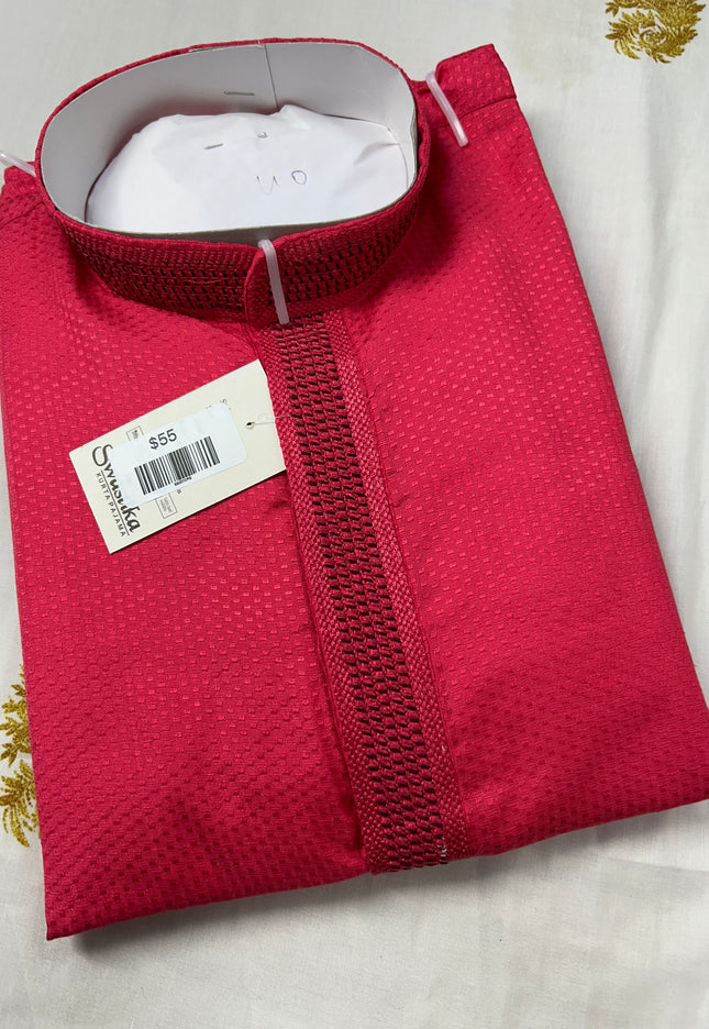 Cotton silk kurta set - Kurti Connection USA