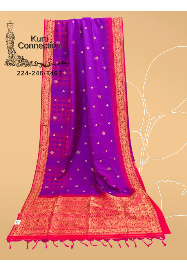 Soft silk saree : pure Pattu - Kurti Connection USA