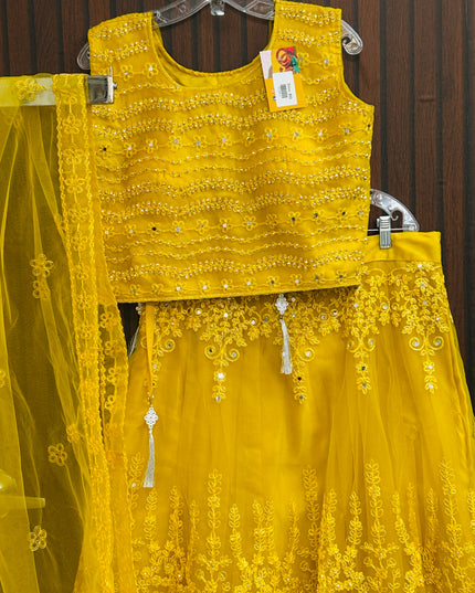 Yellow lehenga Choli set - Kurti Connection USA