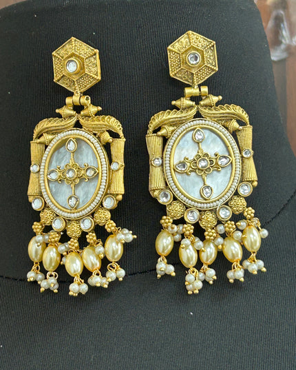 MOP earrings - Kurti Connection USA