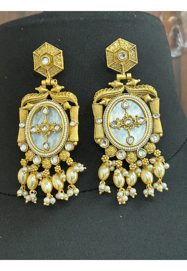 MOP earrings - Kurti Connection USA