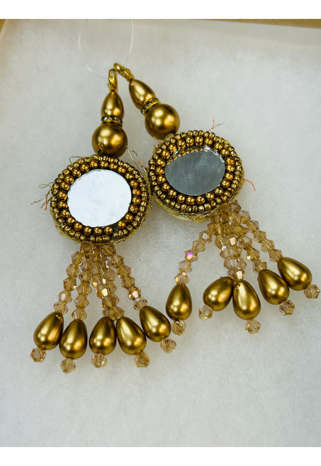 Golden mirror latkan - Kurti Connection USA