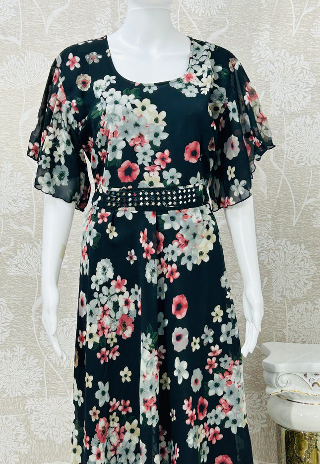 Summer dress | Indo western long kurti - Kurti Connection USA