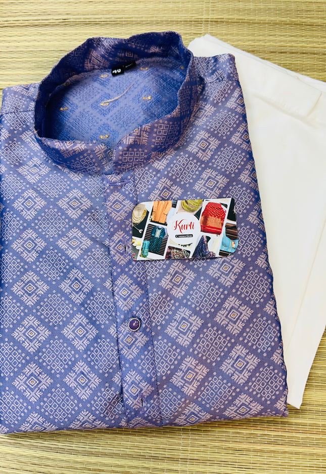 Silk kurta pajama set - Kurti Connection USA