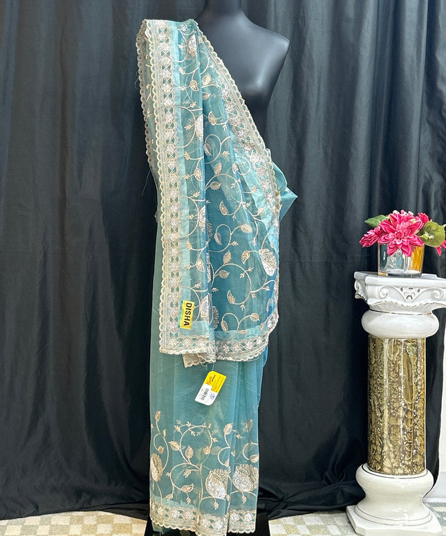 Tissue silk saree by Kurti Connection USA