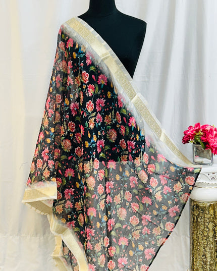 Printed dupatta - Kurti Connection USA