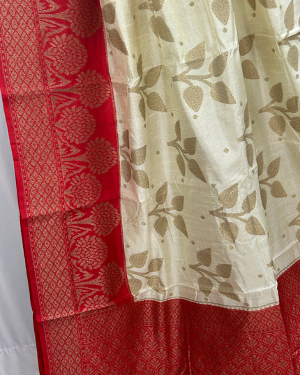 Khaddi banarasi saree | cotton silk - Kurti Connection USA