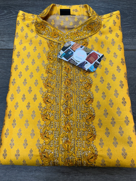 Cotton silk short kurta