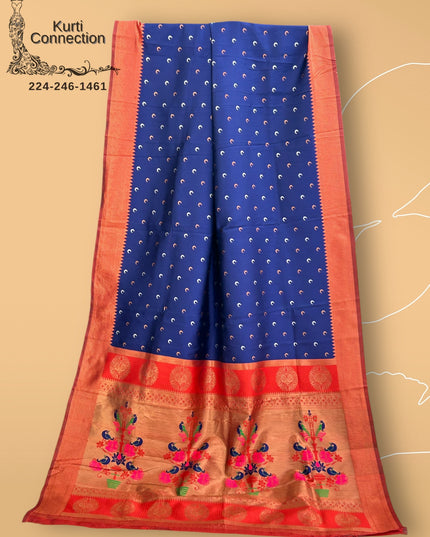 Art Silk Paithani Saree - Kurti Connection USA