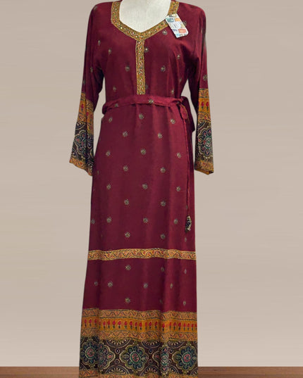 Rayon long kurti - Kurti Connection USA