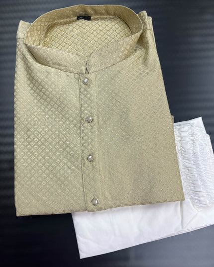 Light Mehandi green kurta set - Kurti Connection USA