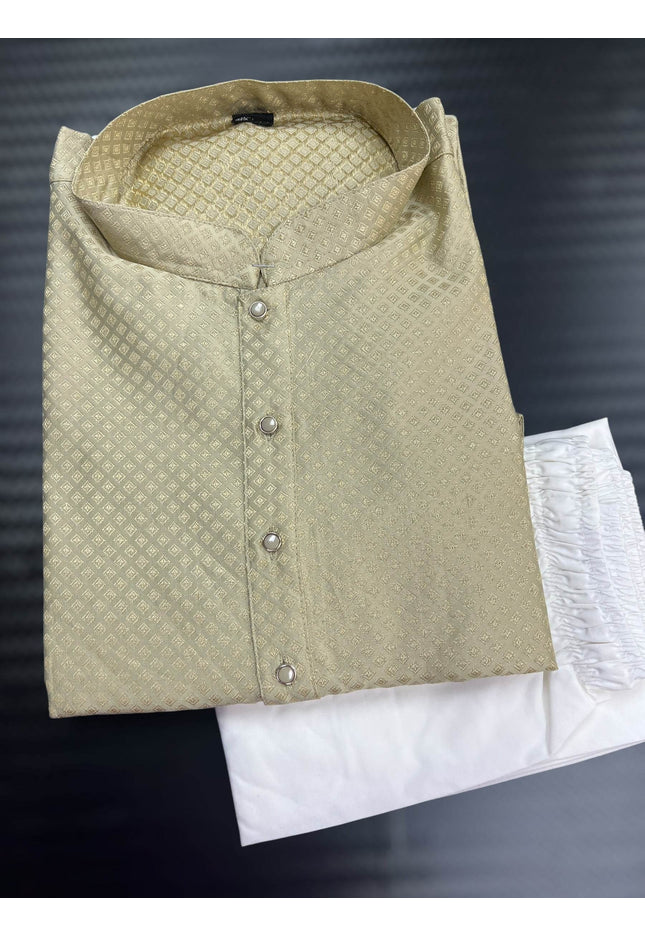 Light Mehandi green kurta set - Kurti Connection USA