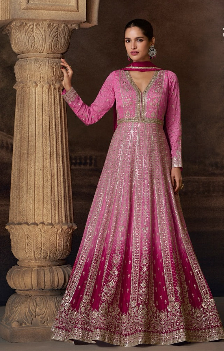 Party wear heavy gown - Kurti Connection USA