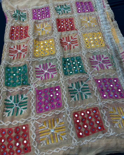 Embroidered phulkari dupatta
