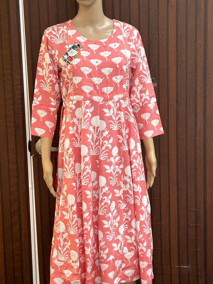 Soft cotton long kurti