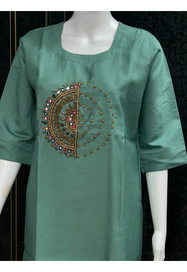 Modal silk kurti - Kurti Connection USA