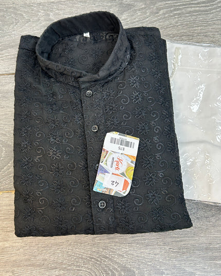 Chikankari kurta pajama - Kurti Connection USA