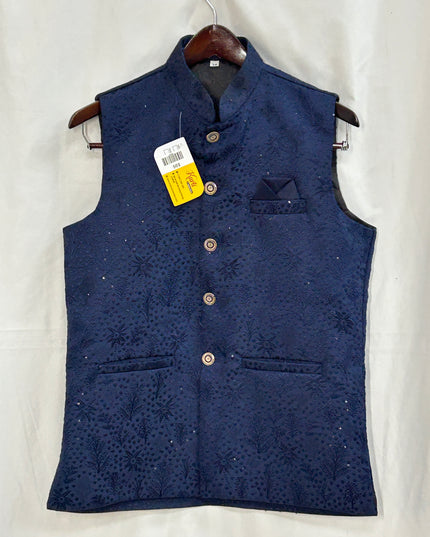 Silk vests for men | half jacket / kurta - Kurti Connection USA