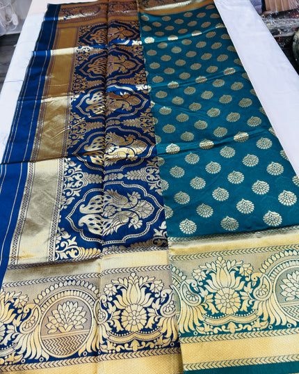 Silk cotton saree / with blouse piece - Kurti Connection USA