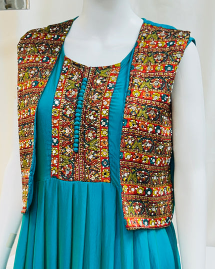 Silk long kurti