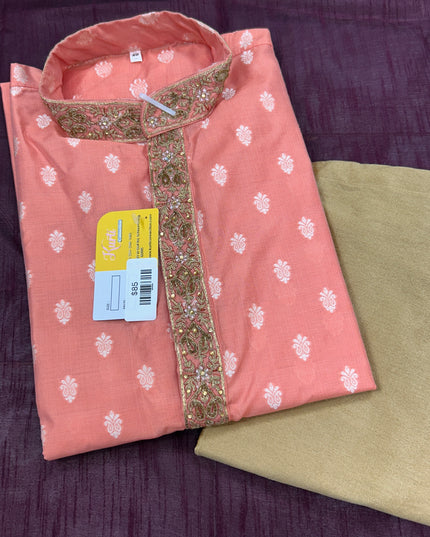 Cotton Silk kurta pajama - Kurti Connection USA