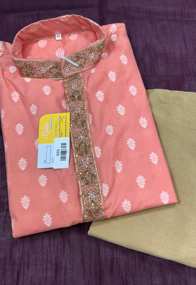 Cotton Silk kurta pajama - Kurti Connection USA