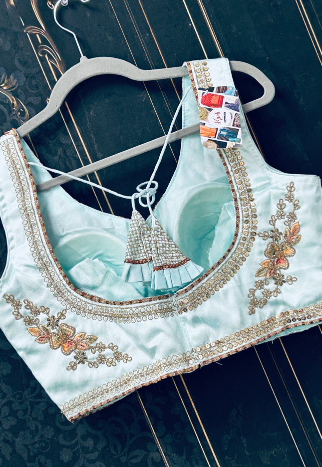 Heavy work blouse | designer party wear blouse - Kurti Connection USA