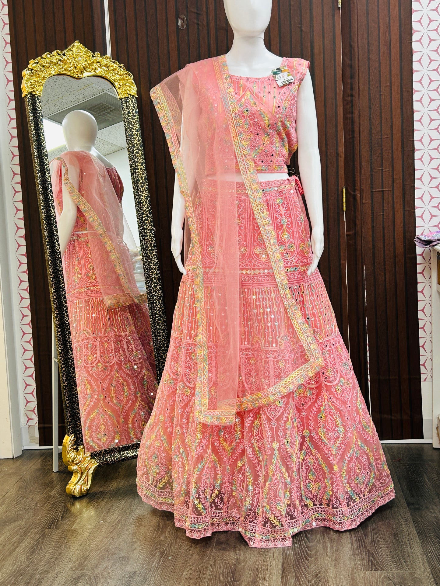 Pink lehenga set