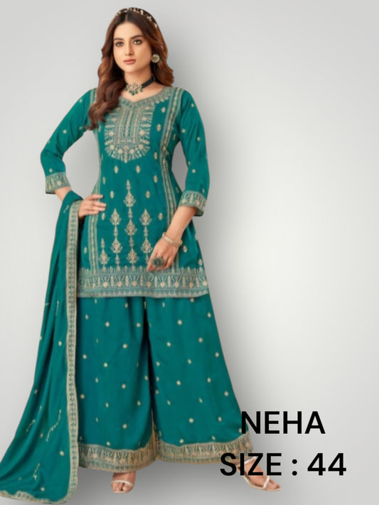 Neha : party wear sharara suit