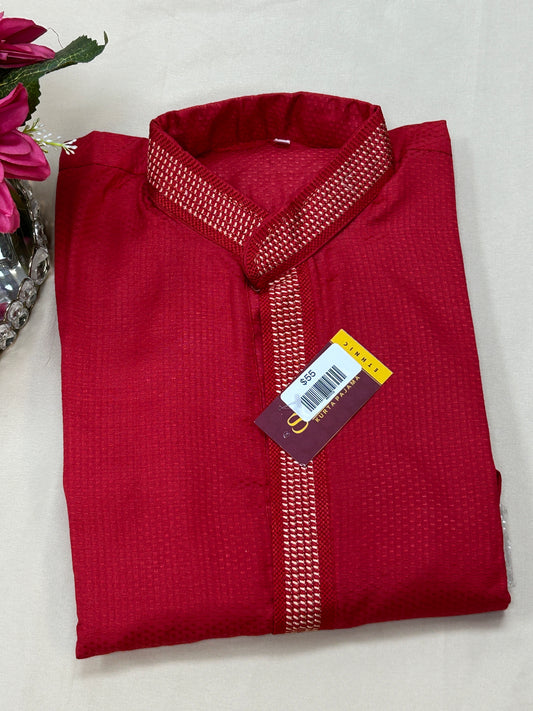 Red kurta set