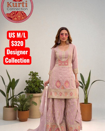 Gemini : Silk sharara sets