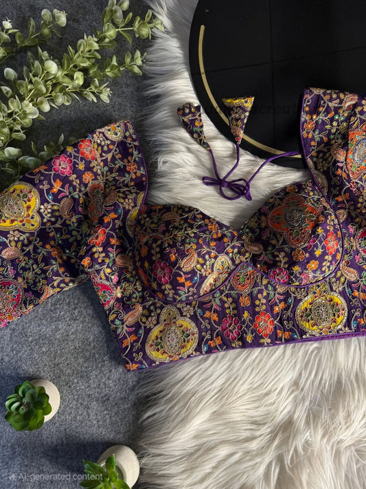 Silk blouses with jardoji work