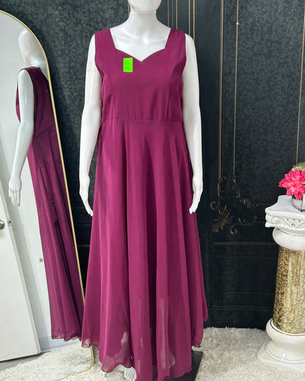 Georgette long kurti - Kurti Connection USA