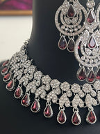 Wine wonder : necklace set by Kurti Connection USA