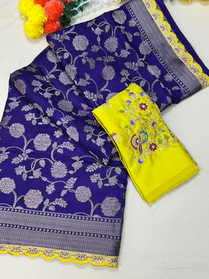 Party wear silk saree