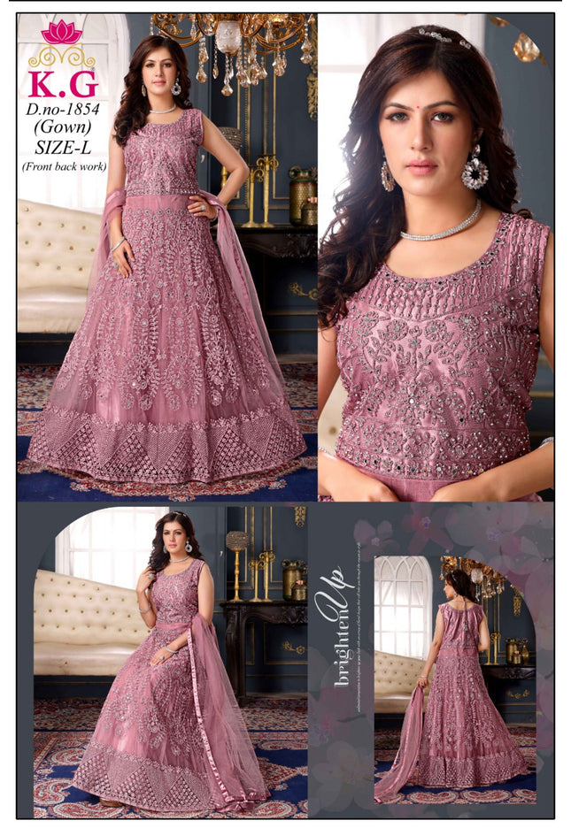 Party wear long gown - Kurti Connection USA
