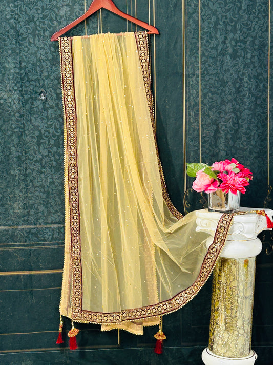 Heavy dupatta for lehenga
