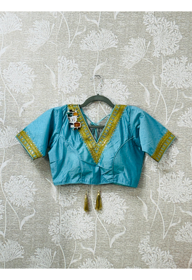 Light blue blouse