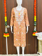 Cotton chikankari kurti : SALE