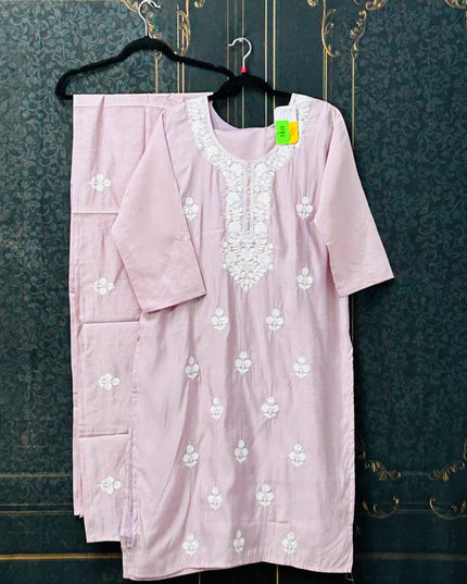 Lilac pink Kurti pant set / plus size Kurti set - Kurti Connection USA
