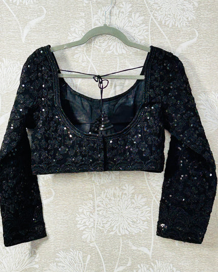 Black sequin blouse
