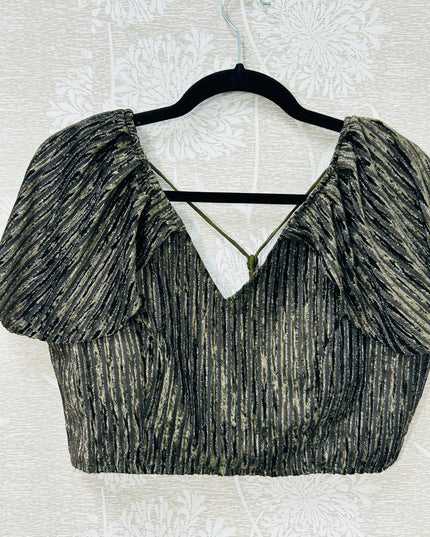 Fancy cap sleeve blouse - Kurti Connection USA