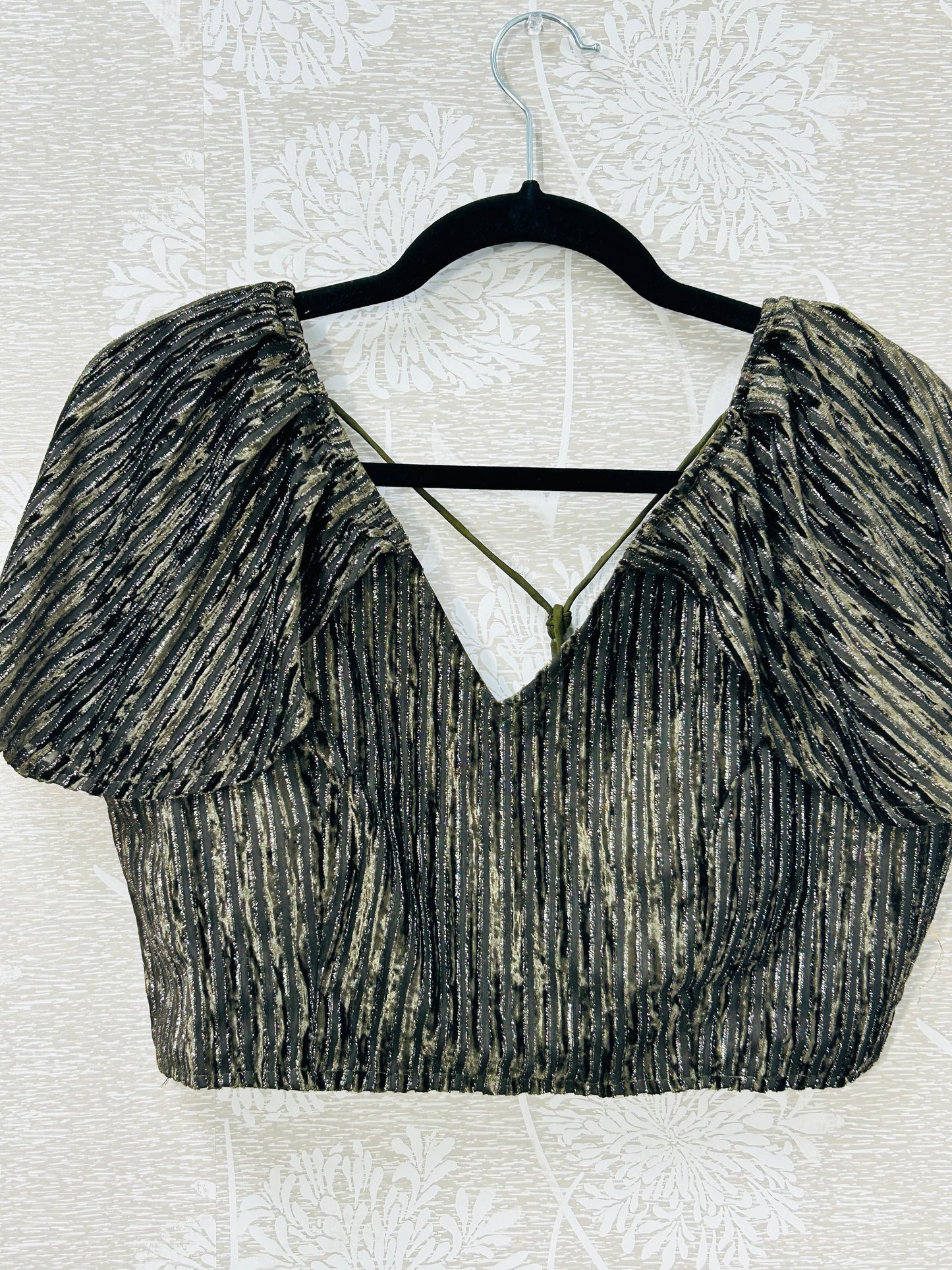 Fancy cap sleeve blouse