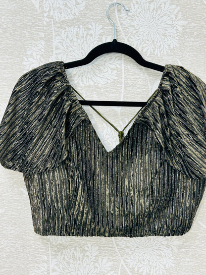 Fancy cap sleeve blouse