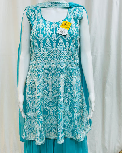 Georgette Sharara set - Kurti Connection USA