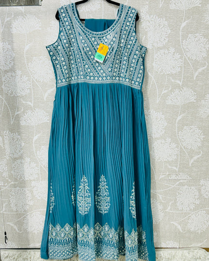 Party wear long kurti set - Kurti Connection USA